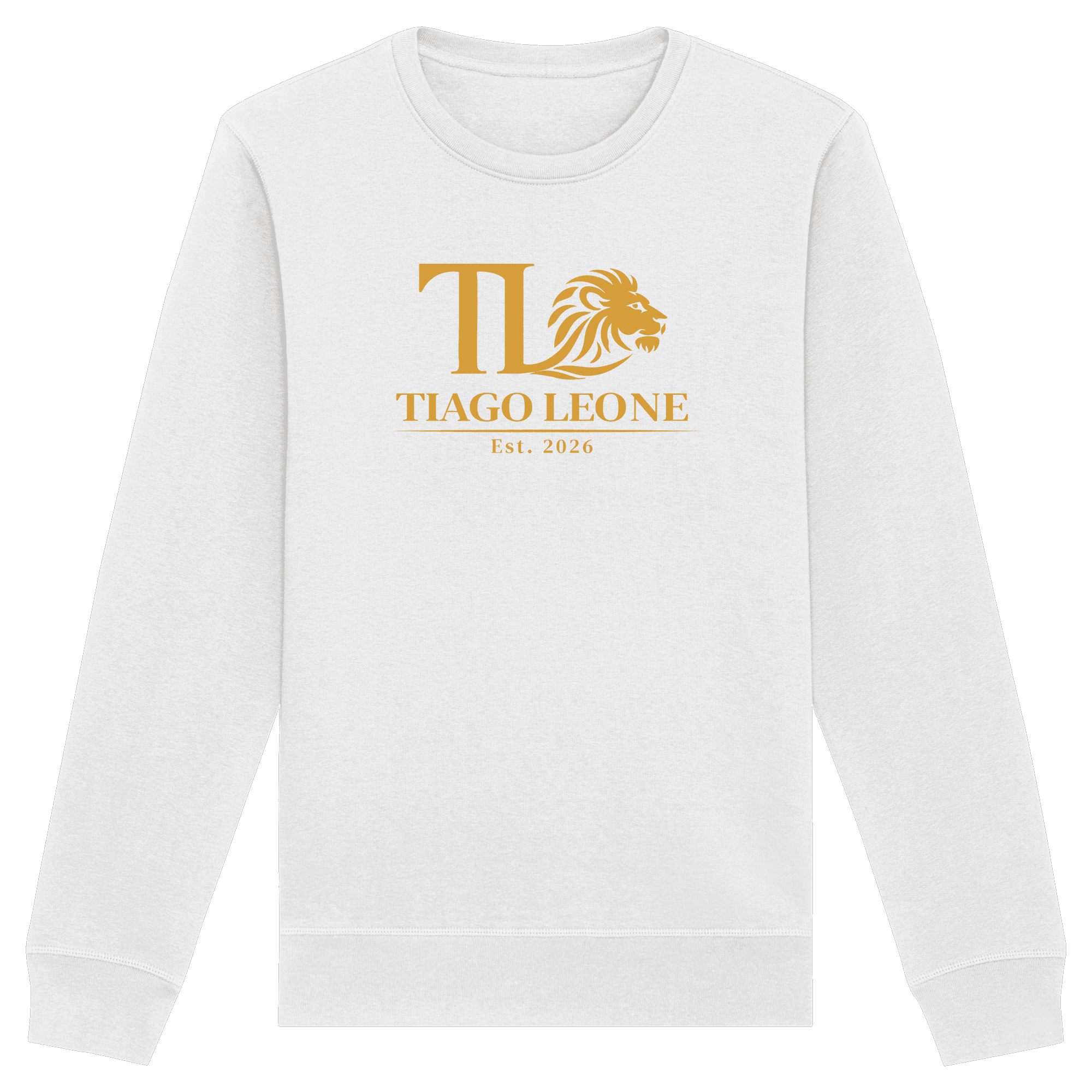 TIAGO LEONE Organic Basic Unisex Sweatshirt White