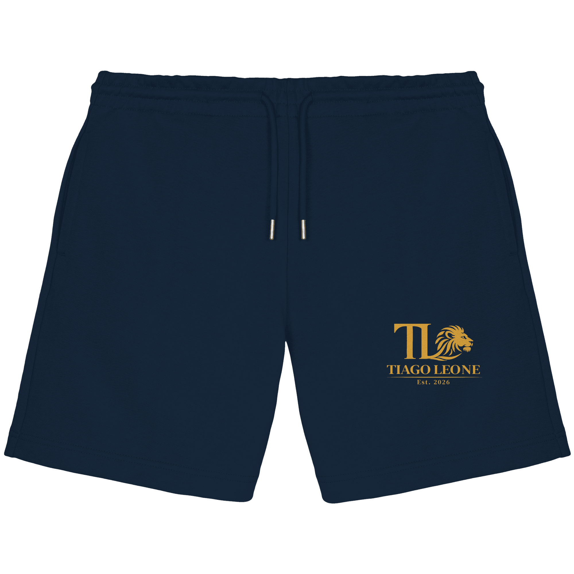 TIAGO LEONE Organic Jogger Shorts French Navy