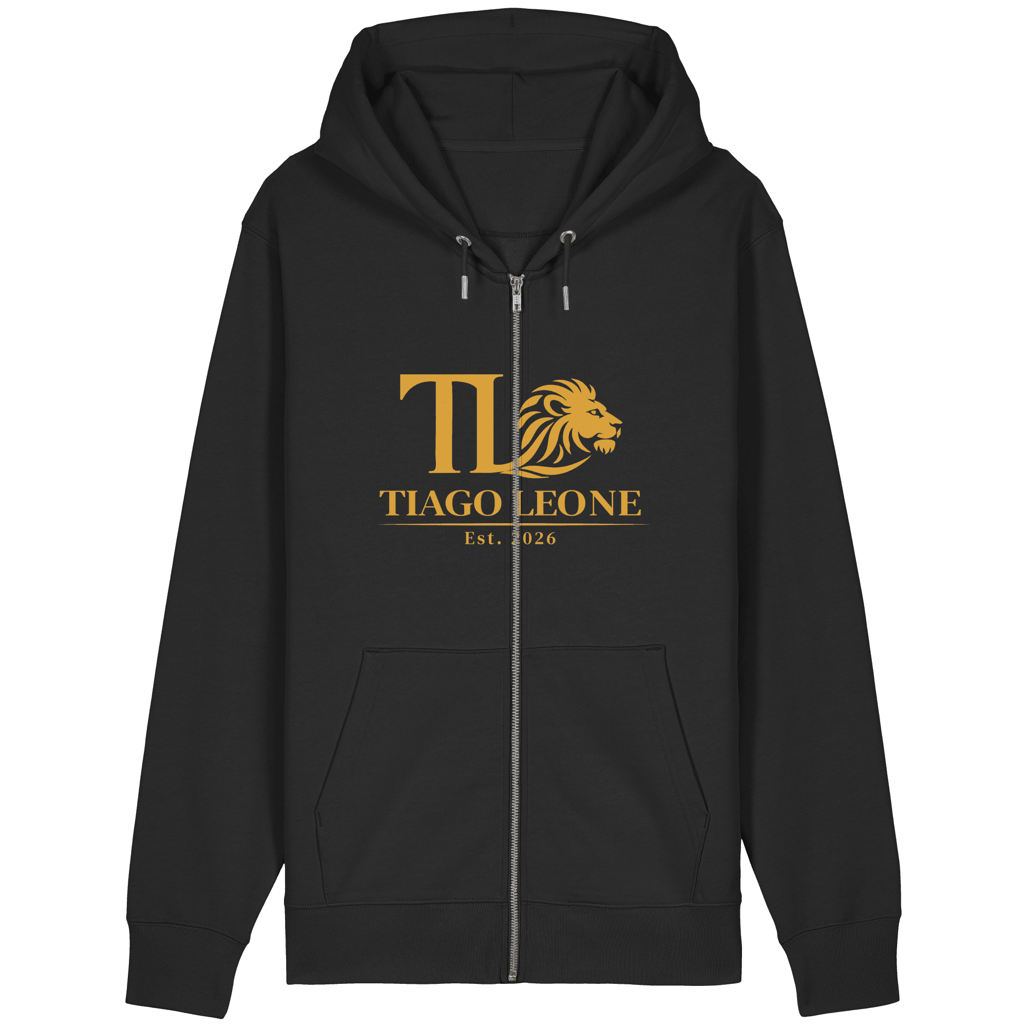 TIAGO LEONE Organic Relaxed Zipper Black